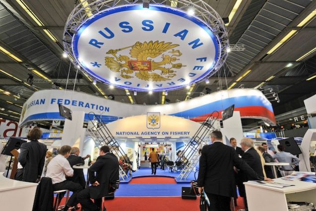 stand de la fédération russe à Bruxelles