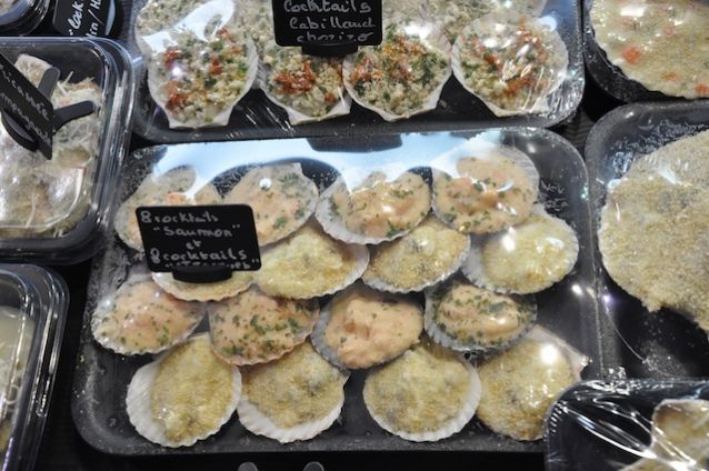 coquilles saint-jacques surgelées.